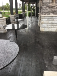 5 wood stamped concrete